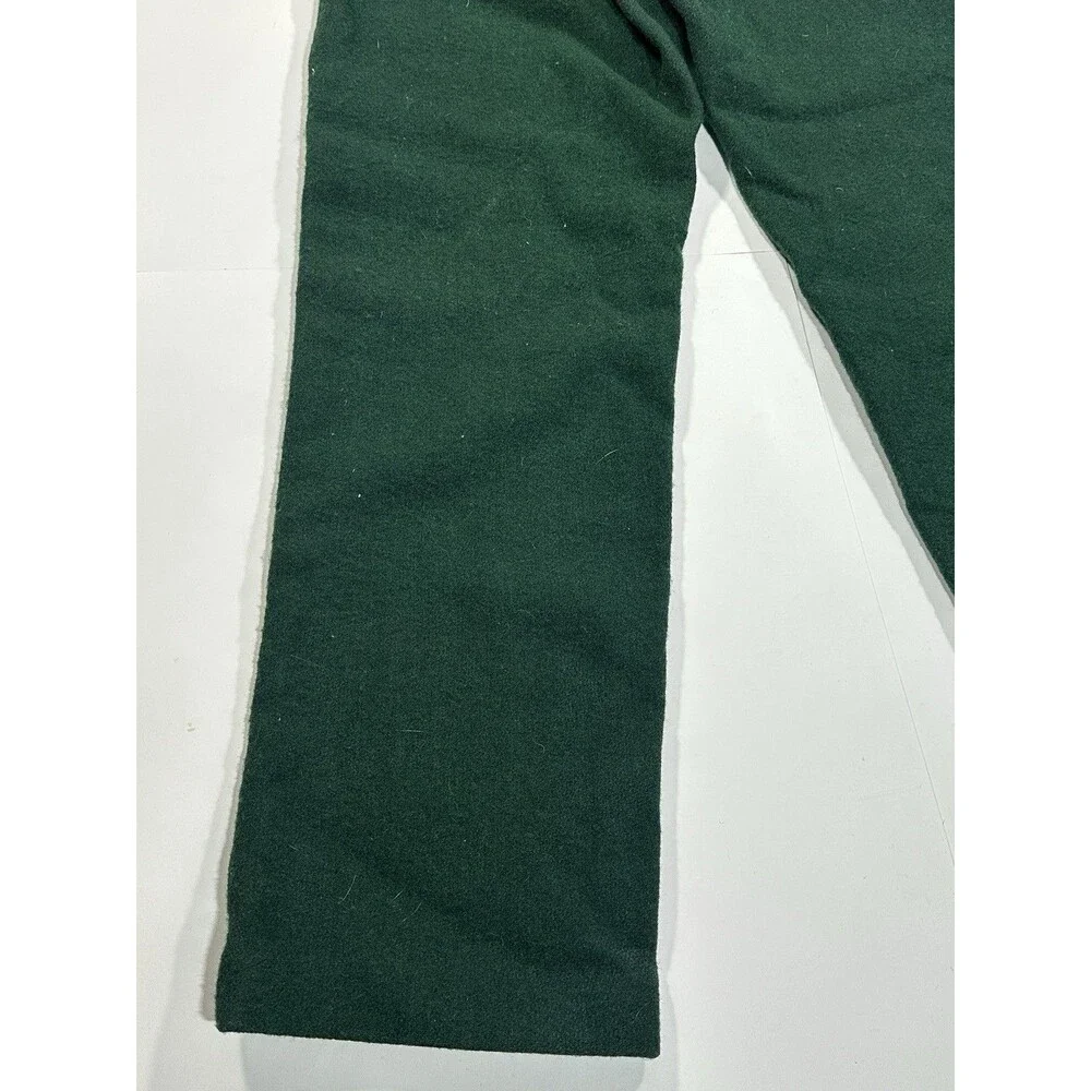 Vintage 60s 70s Kittery Trading Post Heavy Wool Hunting Pants Forest Green 30x36